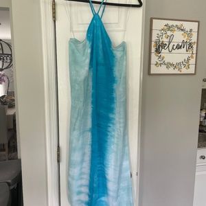 NWT Turquoise Halter Dress (L)